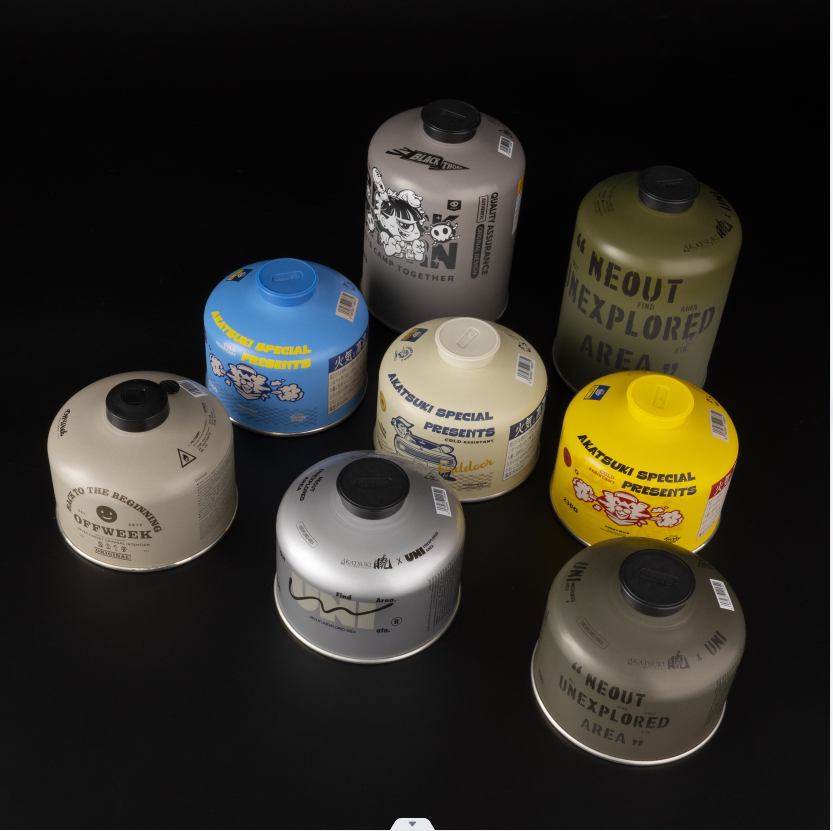 高山气罐户外便携式燃气罐煤气丁烷液化扁气罐野营户外燃具小气罐