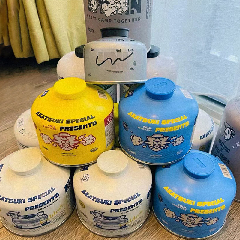 高山气罐户外便携燃气罐扁气罐煤气高原罐装露营炉具高颜值