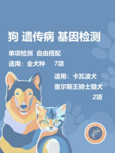 【单项】狗狗基因检测遗传病宠物单项测试犬只DNA测序体检