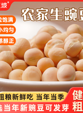 5斤白豌豆 农家自种生豌豆干豌豆粒可发豆芽煮粥重庆小面配料杂粮