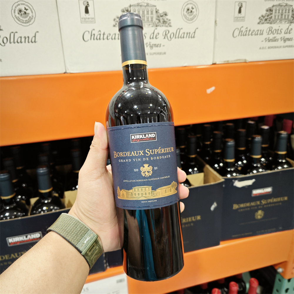 costco代购Kirkland法国进口科克兰梅洛赤霞珠红葡萄酒750ml