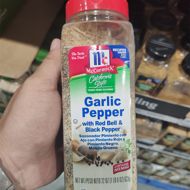 上海costco开市客代购 mccormick美国进口加州胡椒蒜味调味料623g