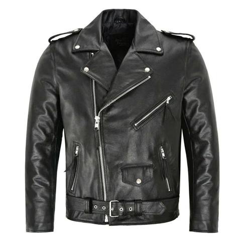 Slim fit motorcycle PU leather jacket for men 修身机车pu夹克