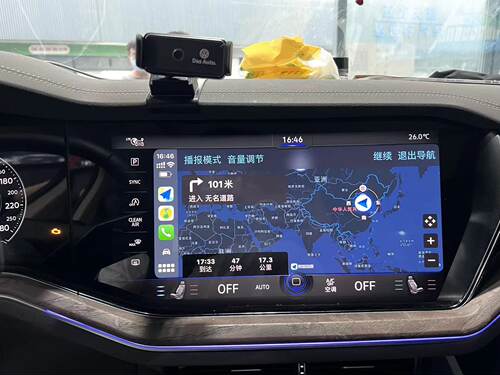 大众途锐激活全屏CARPLAY 无线CAPLAY
