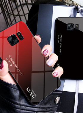 适用于三星S7Edge|SM-G935S/K/L/A/FD/V/P/T软硅胶钢化玻璃手机壳