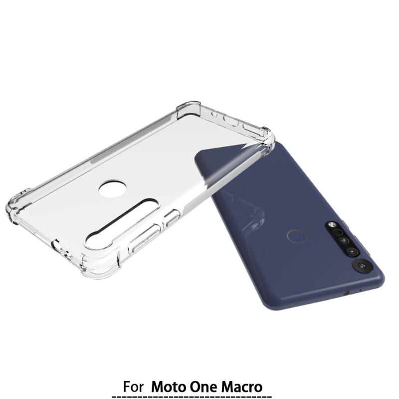 摩托罗拉MOTO G8 Play 透明硅胶防摔One Macro手机保护套壳钢化膜