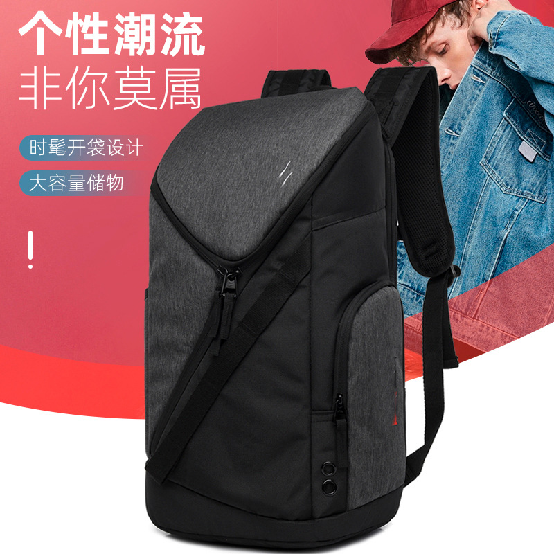 厂家直销时尚印花字母双肩包大容量车缝线背包潮牌牛津布旅行包女