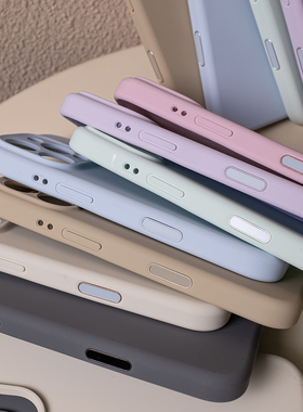 沛鱼适用苹果16pro手机壳iphone16promax液态硅胶保护套ai拍照键全包触控15pro防摔14精孔13厚max简约沙漠金