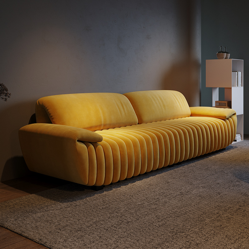 极简大师意式简约科技布艺沙发