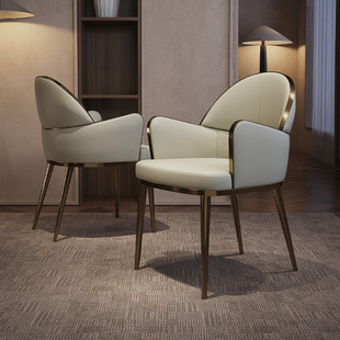 极简大师 意式轻奢书桌椅现代简约阳台书房家具办公室茶桌单人椅