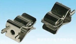 10*38保险丝座保险丝夹黄铜镀镍夹用于10*38MM保险管熔断器座子