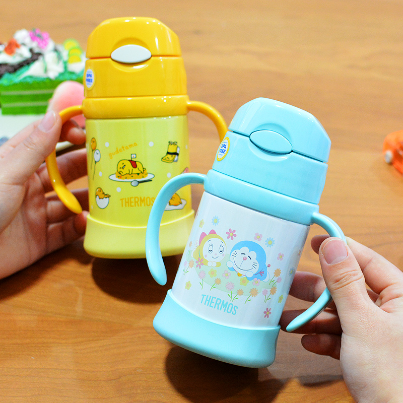 膳魔师儿童不锈钢吸管杯