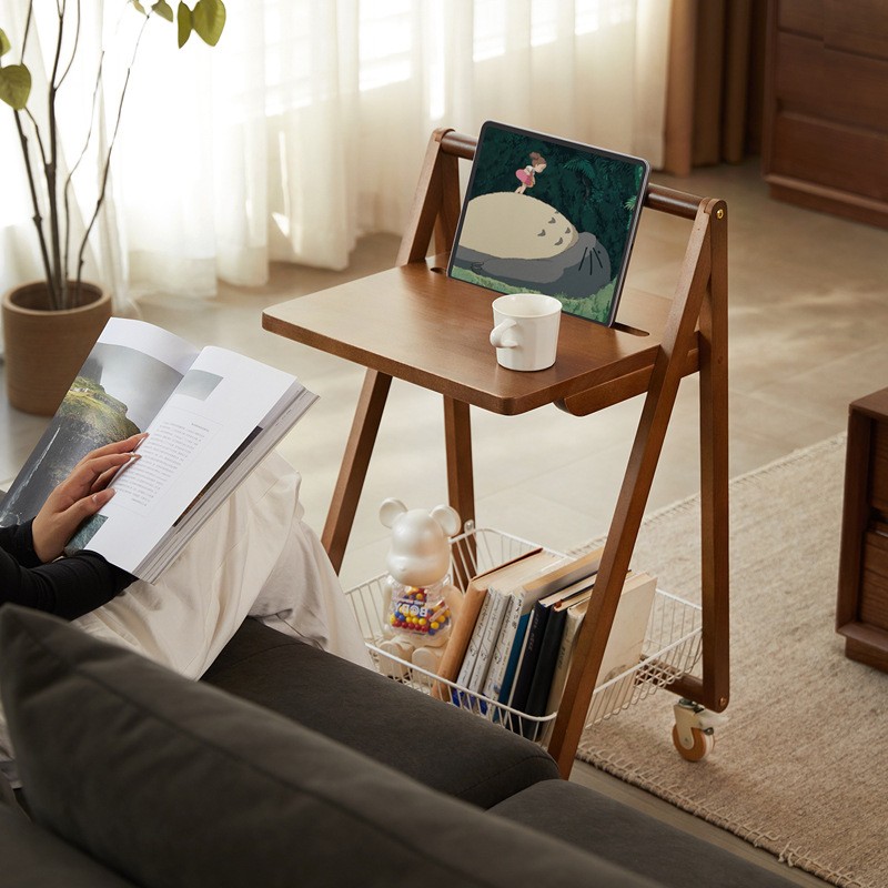 中古风小推车客厅可移动小桌子