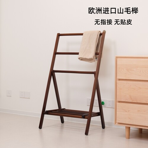 放衣服神器临时卧室挂衣架实木