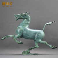 工藝品招財(cái)馬仿古青銅器馬踏飛燕
