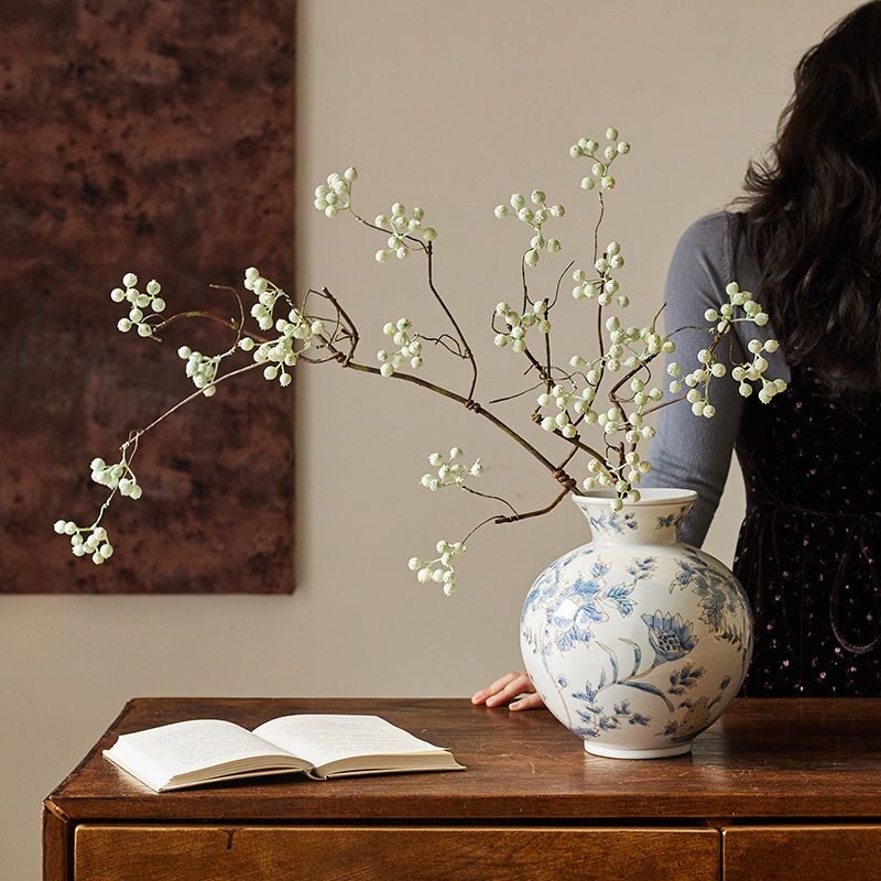 仿真马桑果假花仿真花浆果干花插花植物摆件高级客厅装饰仿生花艺