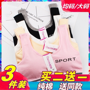 中大儿童抹胸少女孩9 18岁 运动小背心内衣学生文胸加肥特大码 新款