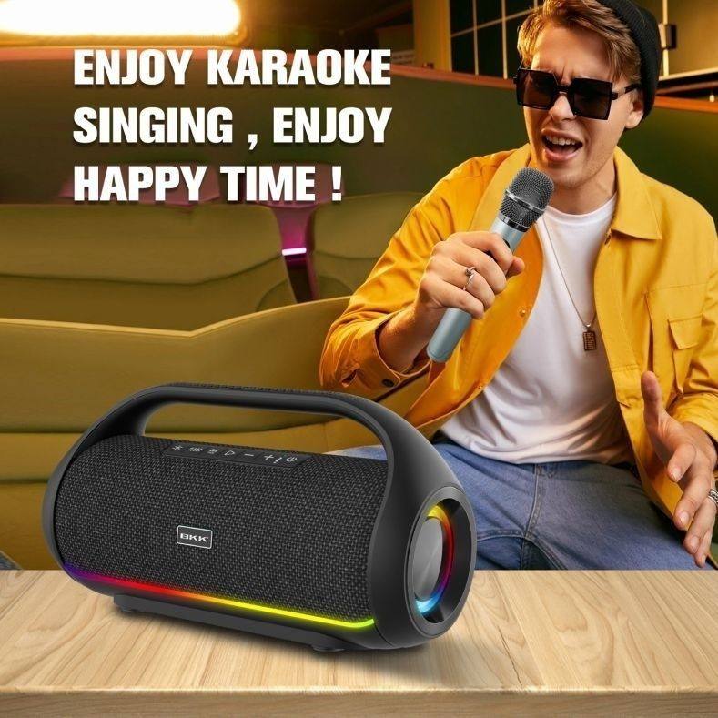 梵博士B60户外K歌便携式手提音响低音炮立体重低音带话筒蓝牙音响