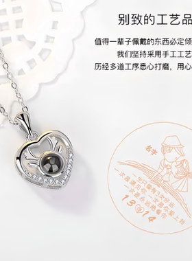 鹿角吊坠S925纯银项链女款