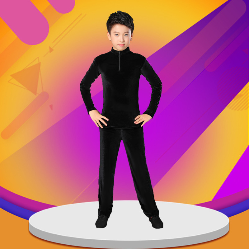 男童拉丁舞服儿童套装秋冬舞蹈服