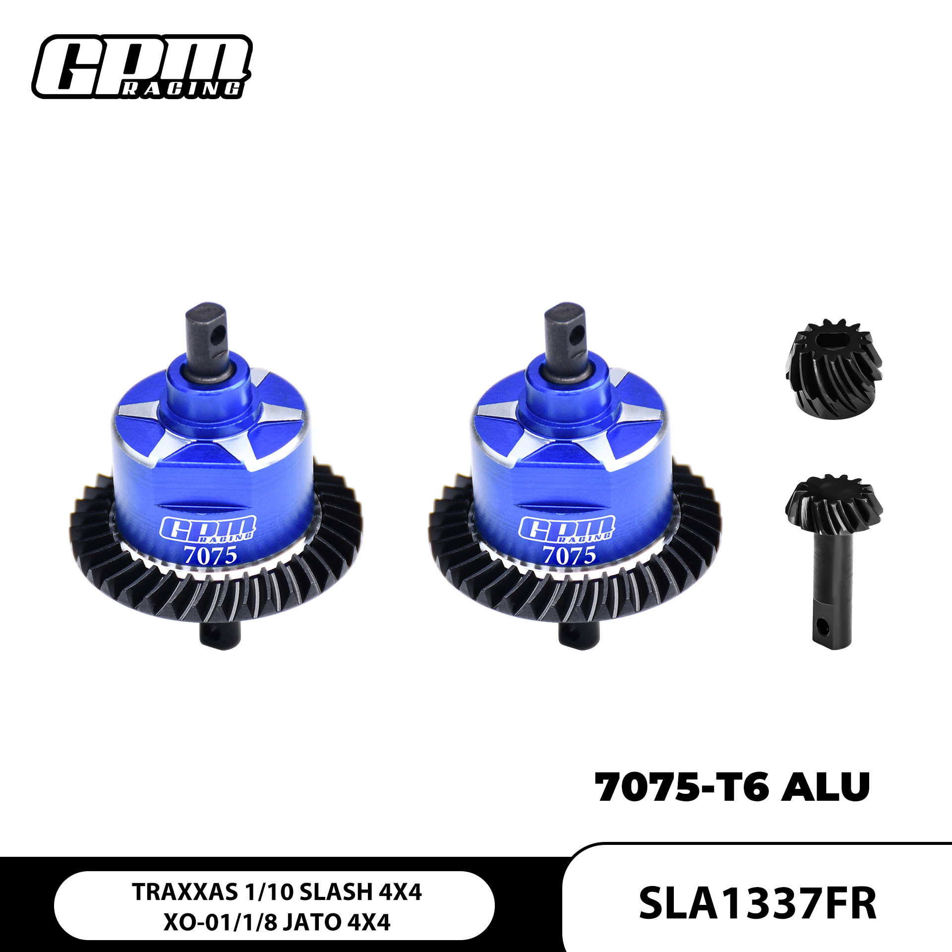 TRAXXAS 1/10 SLASH 4X4 XO-01 Jato 中碳钢+铝7075前+后差速器图片