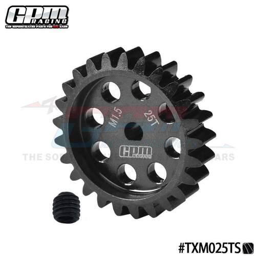 TRAXXAS X-MAXX 6S/8S 1/6 XRT 8S 铬钢电机齿25T 5mm轴，D型孔位