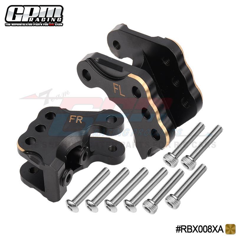 Axial 1/10 RBX10 Ryft 4WD 铜材质前/后龙骨拉杆固定座(金边款)