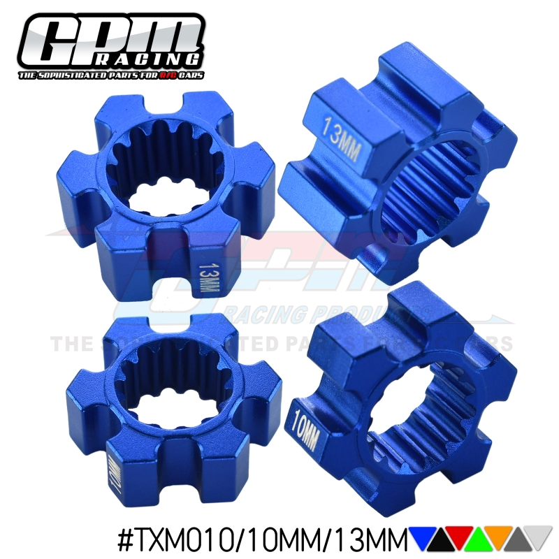 GPM FOR TRAXXAS X-MAXX 1/5铝合金六角接合器(10MM/13MM）2粒1套