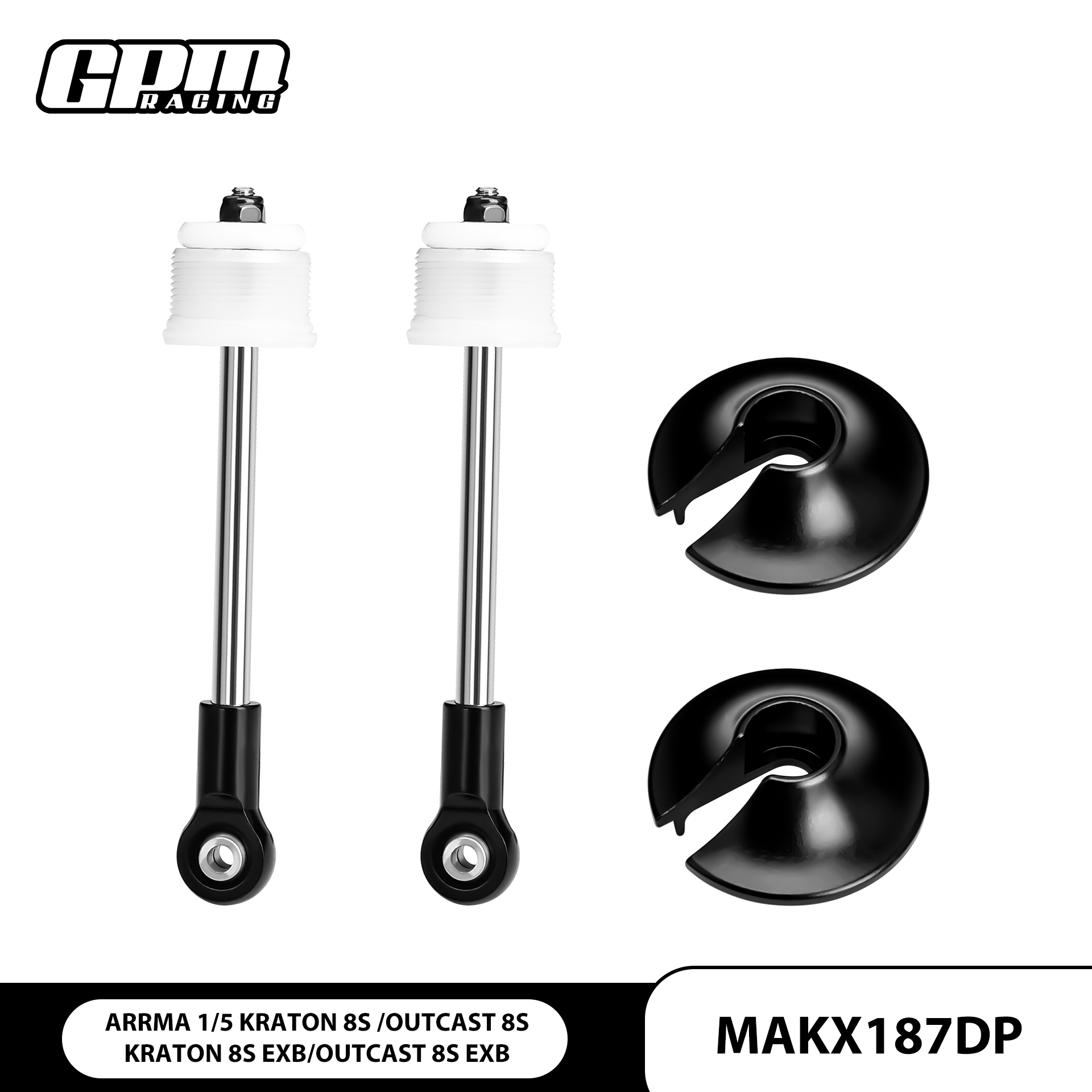 ARRMA 1/5 8S大卡屯 EXB 中碳合金钢+铝合金后减震芯套件