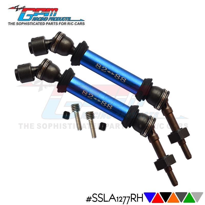 TRAXXAS SLASH 4X4铝合金+钢后款CVD万向节配12X6铝合金结合器-套