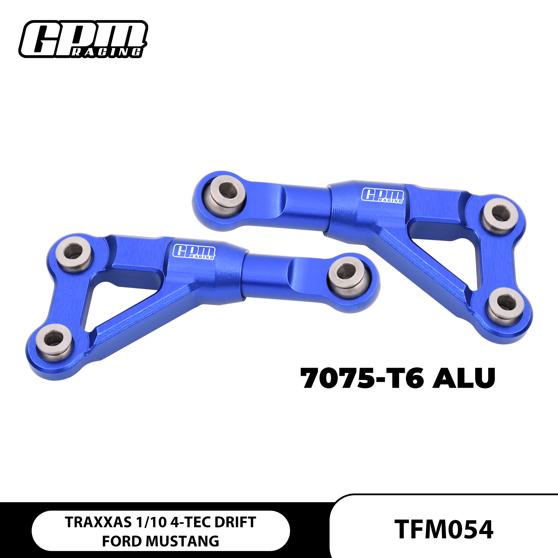 TRAXXAS 1/10 4-TEC DRIFT FORD MUSTANG 铝合金7075前上摆臂