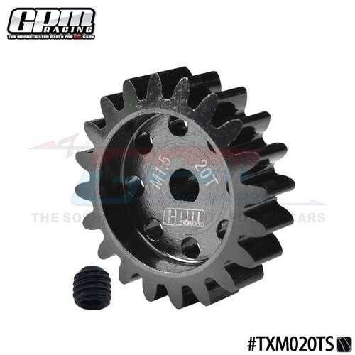 TRAXXAS X-MAXX 6S/8S 1/6 XRT 8S适用 铬钢电机齿20T 5轴D型孔位