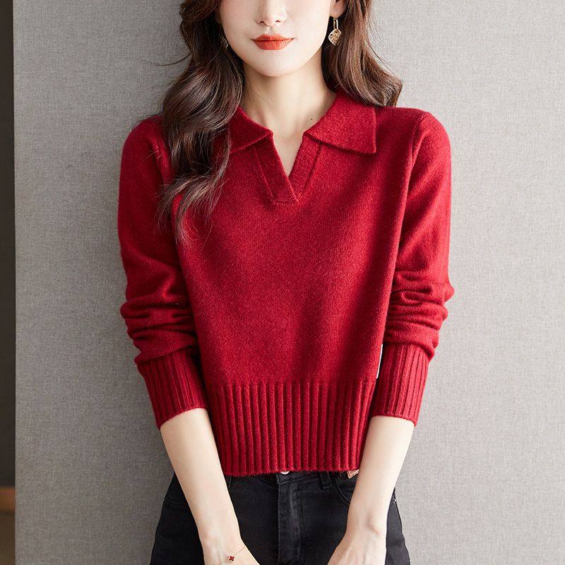 东莞大朗毛衣不起球秋冬季短款打底针织衫广州十三行女装翻领上衣,女装/女士精品,毛针织衫,淘宝优惠券,粉丝福利购,淘宝优惠卷