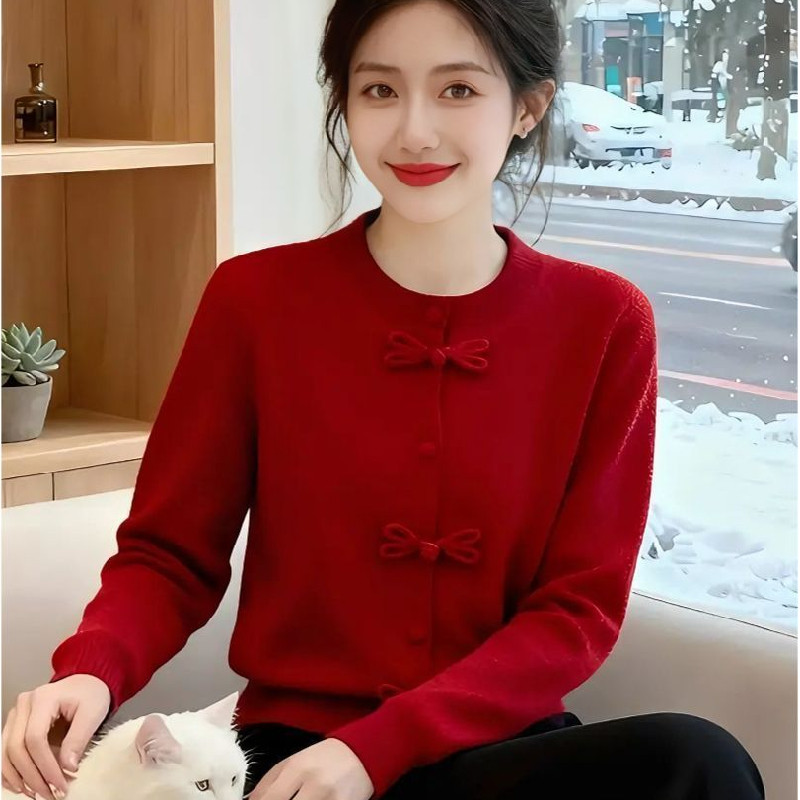 小个子短款不起球红色上衣针织开衫春秋季气质大朗毛衣新年红外套,女装/女士精品,毛针织衫,淘宝优惠券,粉丝福利购,淘宝优惠卷