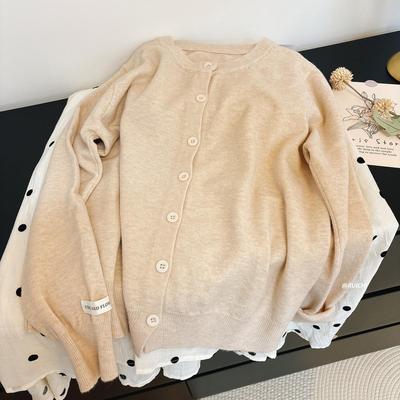 东莞大朗毛衣针织衫不起球女正品早秋2025新款广州十三行开衫外套