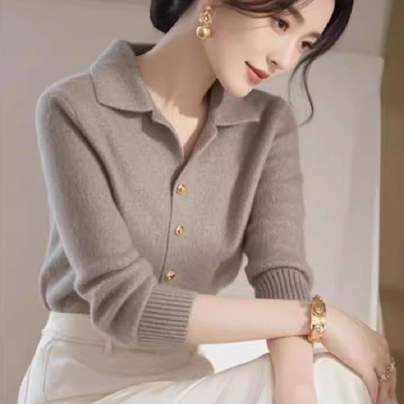 东莞大朗毛衣针织开衫外套不起球正品早秋广州十三行女装翻领上衣,女装/女士精品,毛针织衫,淘宝优惠券,粉丝福利购,淘宝优惠卷