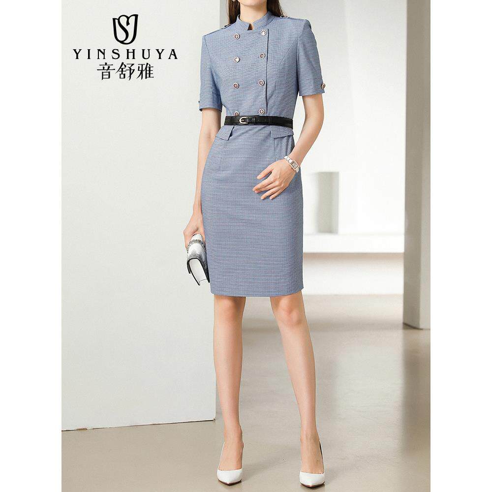 职业正装工作服美容师夏季工装商务女装连衣裙套装ol风职业装套裙