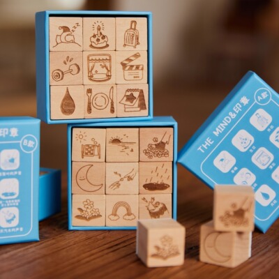 原创可爱图案简约印章图章套装