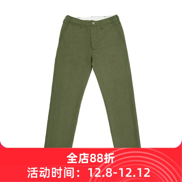 C.D.P.长裤阿美咔叽麻棉复古赤耳