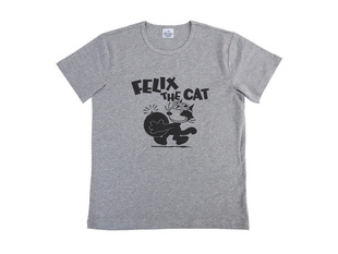 印第安头像 菲力猫 40支双纱 全棉复古圆领印花T恤 C.D.P.