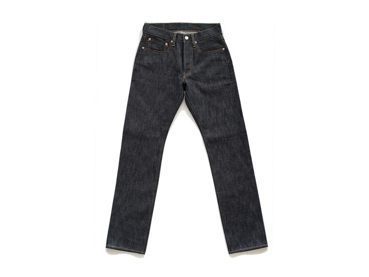 修身直筒牛仔裤原色赤耳47年代