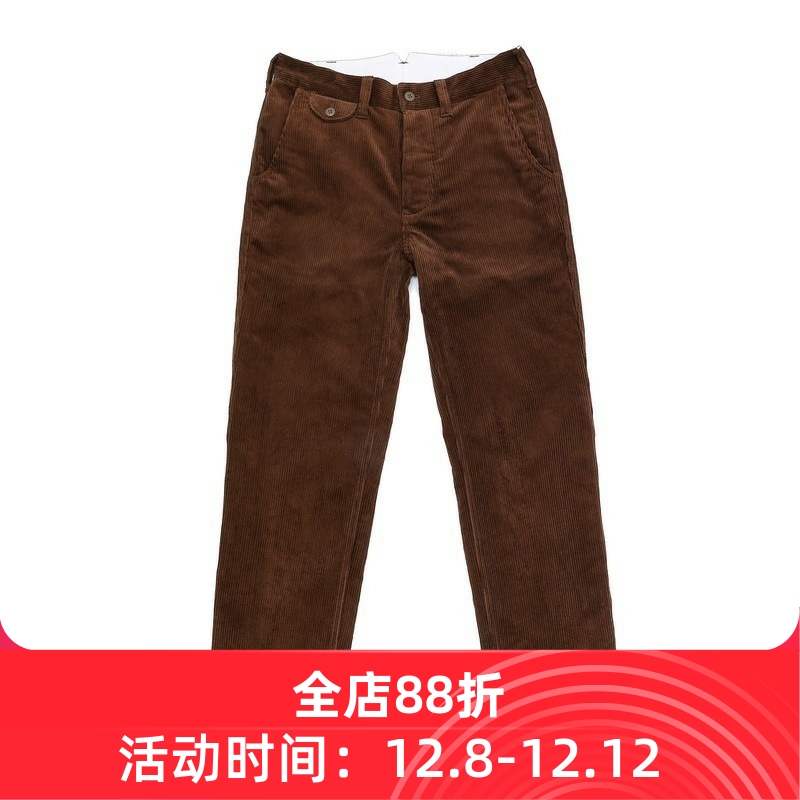 加厚灯芯绒长裤复古阿美咔叽
