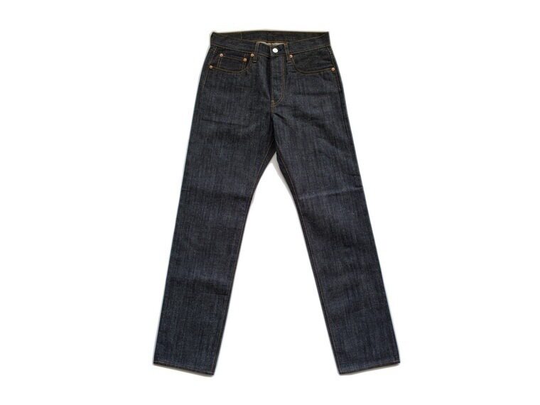 牛仔裤赤耳原色66年代复刻微锥