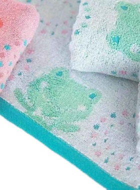 山西爱尔家纺 千面娇18018木纤维毛巾 小青蛙童巾25*48