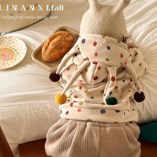 男童女宝宝秋冬季外套2025韩版儿童一体澳粒绒冬款薄绒小丑卫衣潮