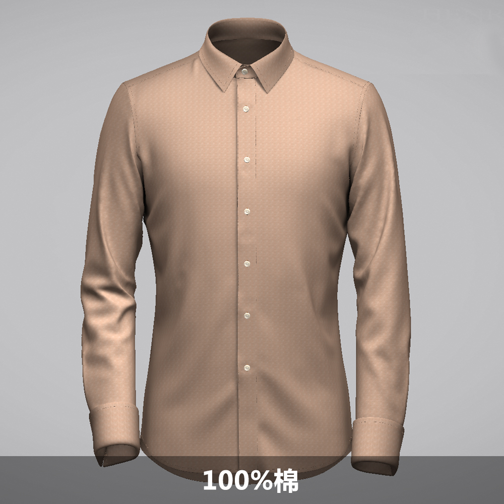 鼎铜私人格子高支棉定做长袖衬衣