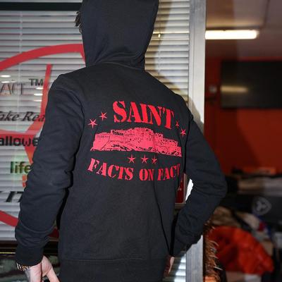 SNOWMAKERxTGFCLUB 25SS“SAINT“联名系列刺绣连帽卫衣卫裤套装