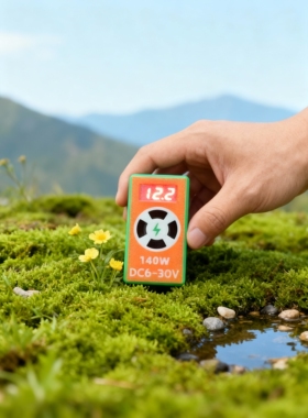 便携高效PD3.1充电器 大功率140w全协议 带电压表带 散热风扇设计