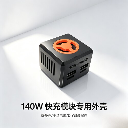 快充模块外壳140W双路12-30V通用防尘散热送螺丝