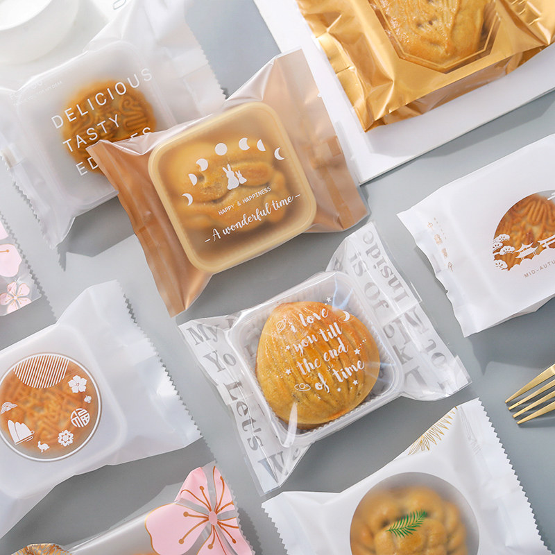 透明包装袋蛋黄酥机封袋创意图片